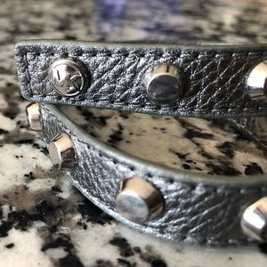 Silver studded Michael Kors bracelet